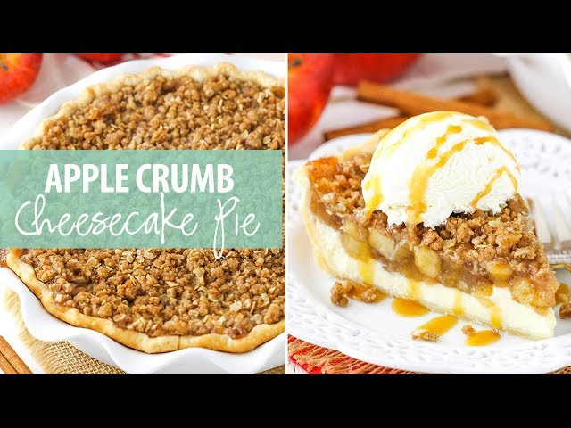 Apple Crumb Cheesecake Pie