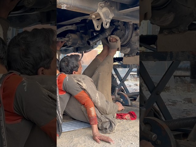 Amazing old technique for fitting truck gear #foryou #youtubeshorts