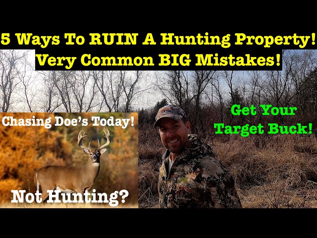 Top 5 Mistakes Bowhunters Make Chasing Big Bucks! See Way More Big Deer!