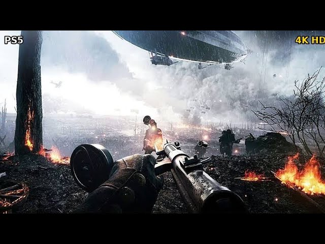 Battlefield 1 4K HDR PS5 PRO (Steel Storm Section)