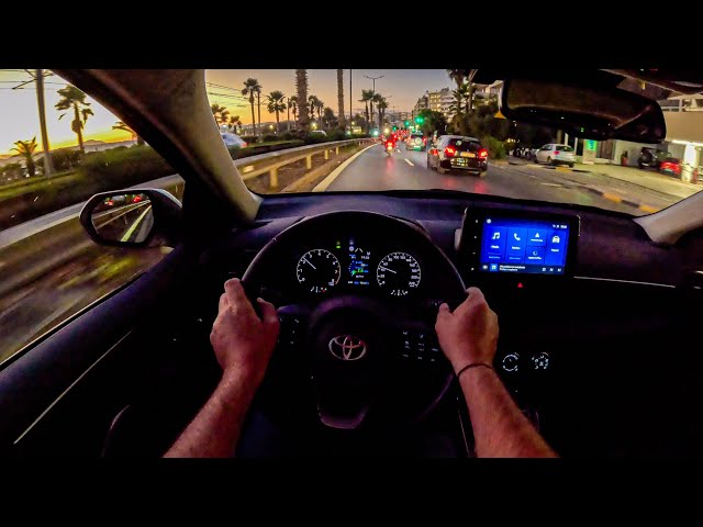 2025  Toyota Yaris Night (1.5 125 hp) | POV Test Drive #2303 Joe Black