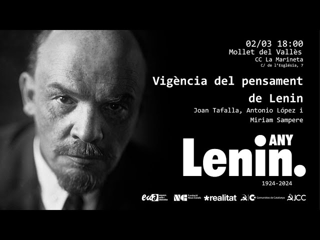 Vigència del pensament de Lenin, intervencions dels assistents i debat. Mollet  2 de març de 2024.