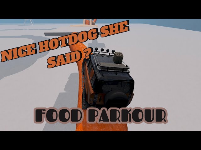 Food Parkour Challenge In BeamNG PT 1