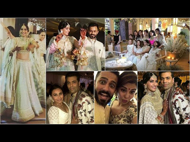 Celebrities Dancing at Sonam kapoor's Sangeet., Salman Khan, Ranveer Singh, Shahrukh khan