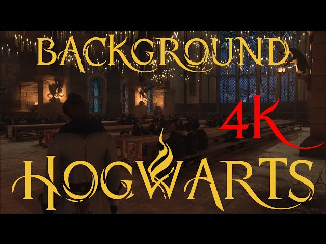 Great Hall Table # Hogwarts Legacy # background # 4K