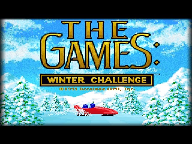 THE GAMES: Winter Challenge (PC/DOS) 1991, Accolade