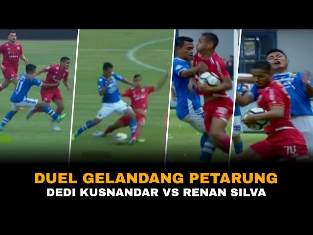 Keras! Kompilasi Duel Bar-bar Dedi Kusnandar vs Renan Silva • Liga 1 2018