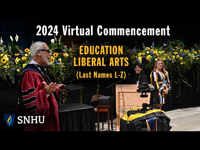 Virtual Commencement: Education, Liberal Arts (Last Names L-Z), Saturday, May 25 at 2pm ET