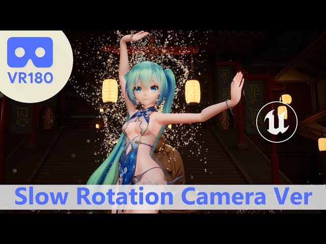 [MMD] [VR180] Hatsune Miku/初音ミク| 1, 2 Fanclub いーあるふぁんくらぶ  [Slow Camera Version]