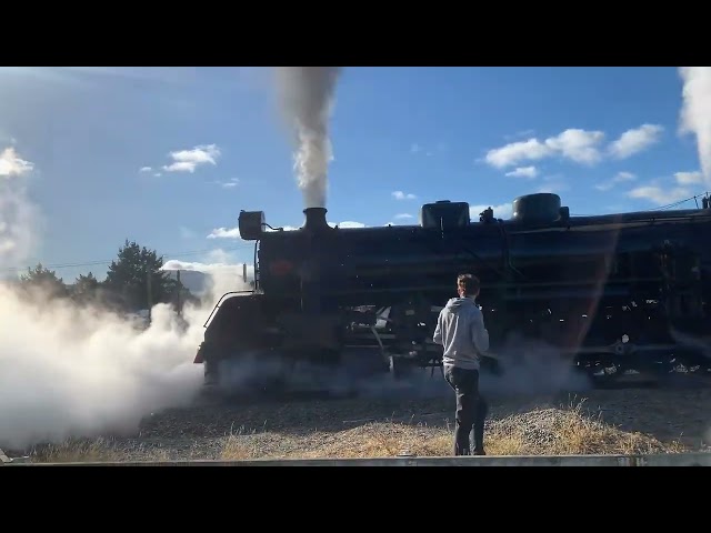 Steam Train Departs Woodville NZ