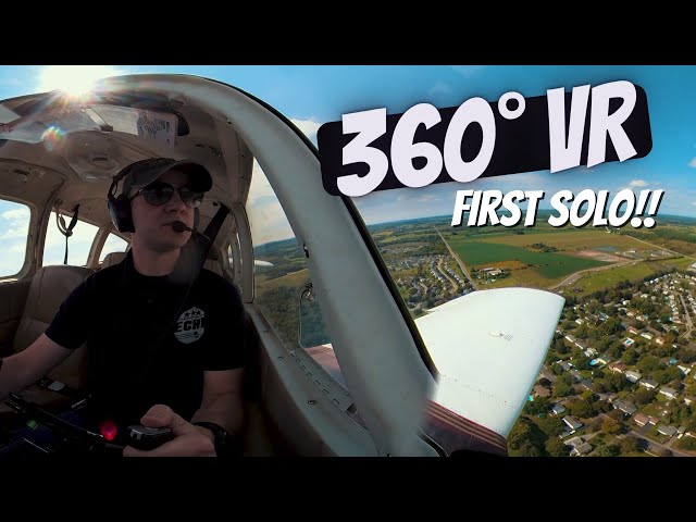 Student Pilot First Solo 🛩️ 360° VR Extended Version