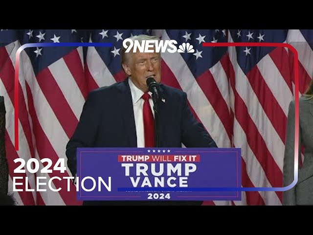 Full Speech: Donald Trump declares victory in 2024 Presidential Election