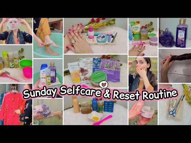 Sunday Selfcare & Reset Routine💆🏻‍♀️💅🏻🧼✨ | Weekly Selfcare Tips At Home