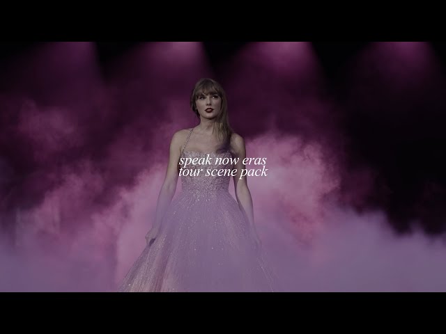 eras tour 'speak now' set clips