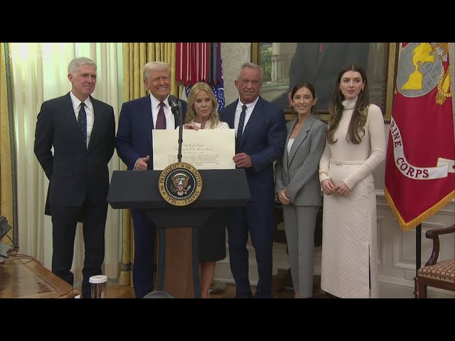 Robert F. Kennedy Jr. is sworn in as Trump's health chief