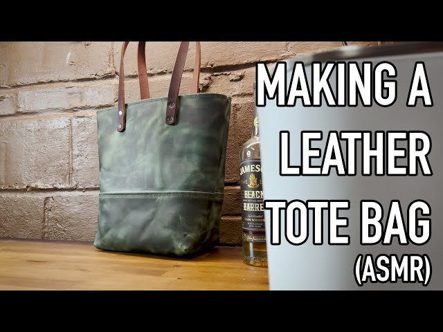 Making a Leather Tote Bag | ASMR