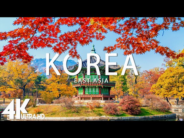 FLYING OVER KOREA (4K UHD) - Relaxing Music Along With Beautiful Nature Videos - 4K Videos Ultra HD