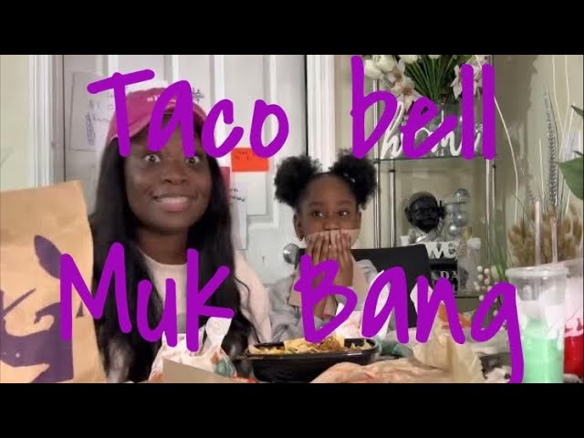 TACO BELL MUK BANG | FAST FOOD EATING SHOW | AUBREY'S FAMILY SHOW