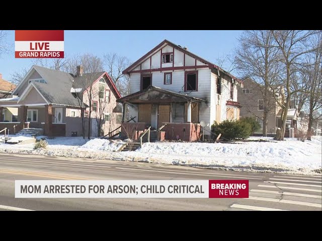 Mother of 3 in custody following Grand Rapids house fire believed to be 'deliberately set'