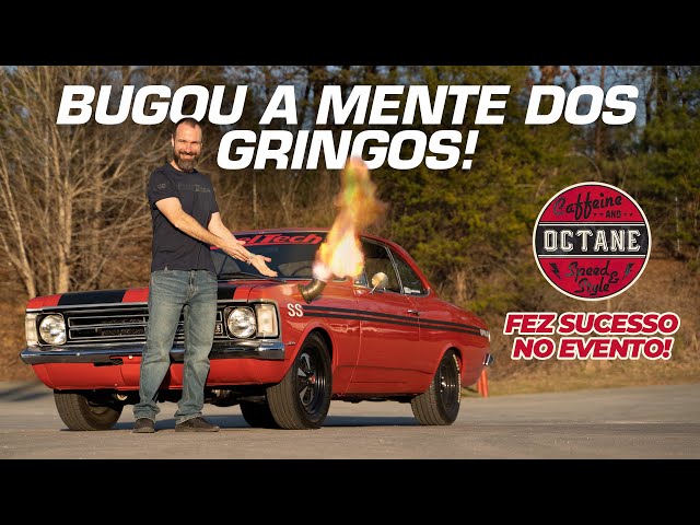 Brazilian Chevy OPALA SS debut at Caffeine & Octane car show! (English subtitles)