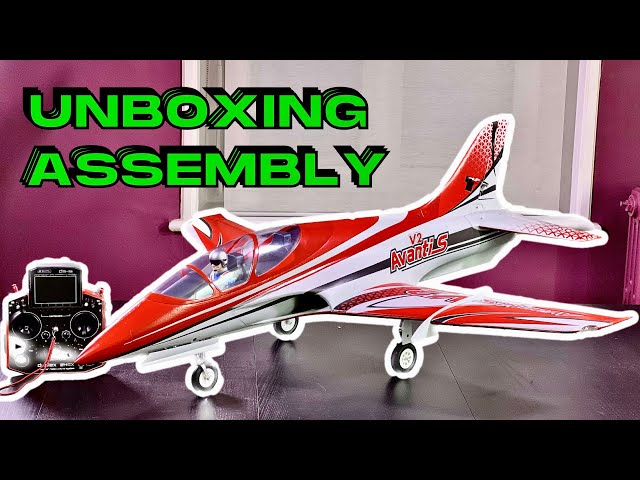 UNBOXING - ASSEMBLY - CG • NEW Freewing Avanti S V2 80mm EDF Sport Jet • (English/Français 4K)