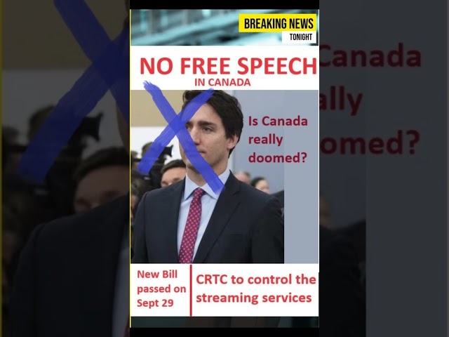 Free Speech Is Under Attack In Canada! #Trudeau #FreeSpeech #Hypocrisy