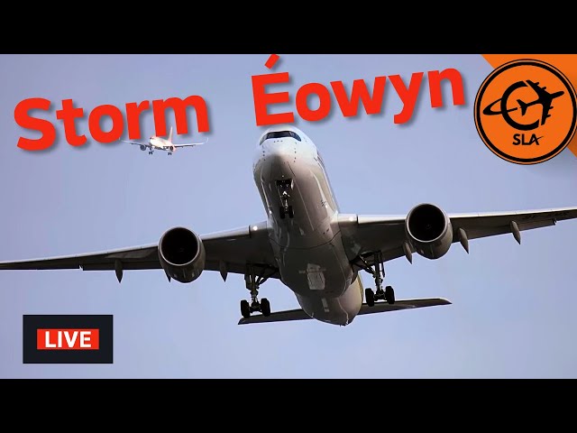 Storm Éowyn- LIVE   | Fri  24th Jan  2025  |  Manchester Airport UK