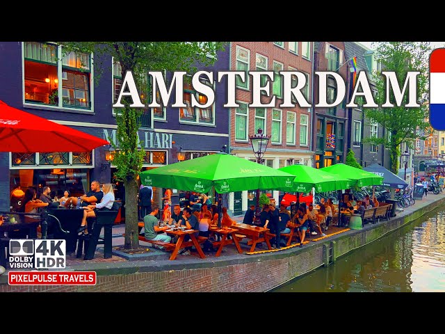 Amsterdam, Netherlands 4K Walking Tour | The Most Beautiful Streets and Canals