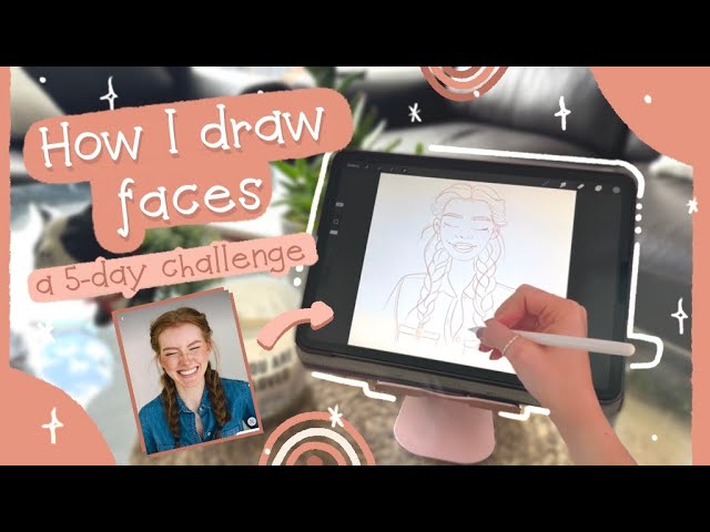 ✨ How I draw faces | Portrait style | Girls portrait faces step-by step process | Lessons learned ✨