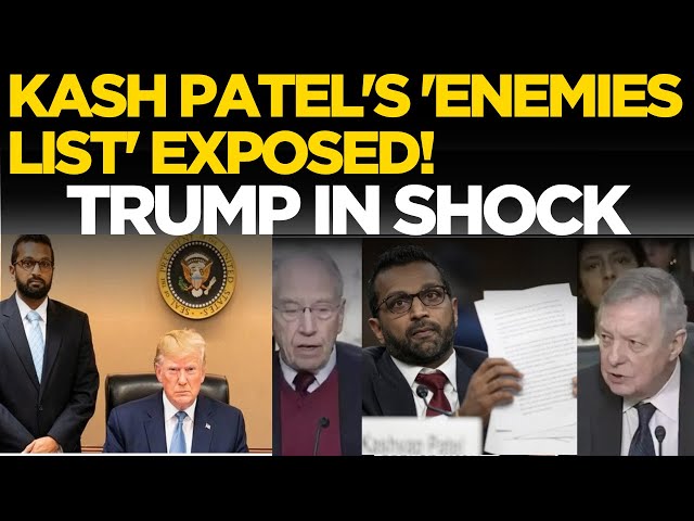 LIVE | Kash Patel Makes SHOCKING Revelation On His ‘Enemies List’ At Senate | Trump Latest News