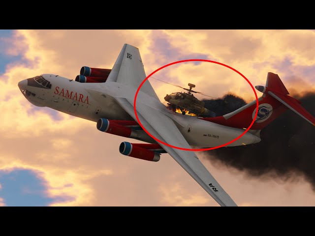 IL76 Transport Aircraft Pilot Missing - Extreme Rescue | gta #gta  #airport #il76