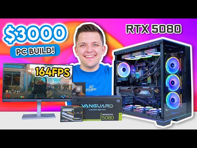 BEST $3000 Gaming PC Build 2025! 🚀 [ft. MSI RTX 5080 Vanguard & Lian Li O11D EVO]