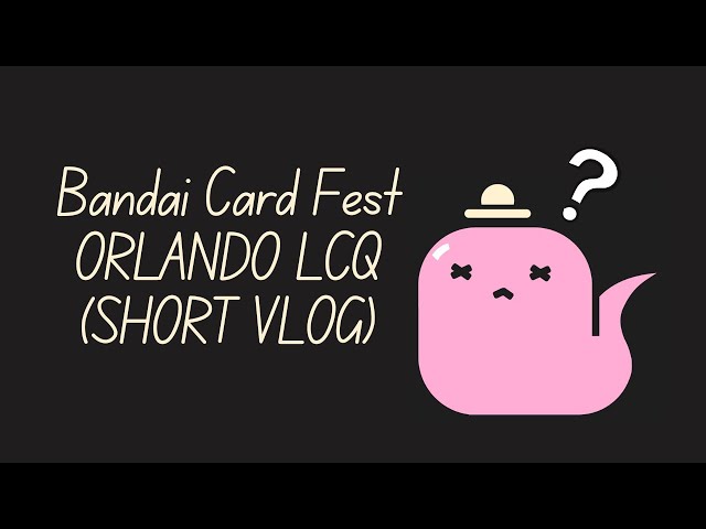 (SHORT) Come with me to OPTCG LCQ! Bandai Fest 24-25! Orlando Day 1!