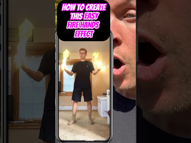 Make your hands on fire with your phone #vfx #capcut #tutorial