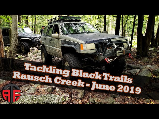 Tackling black trails at Rausch Creek in my Jeep Grand Cherokee