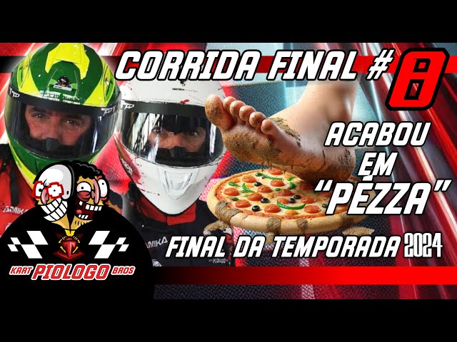 KART PIOLOGO BROS 8 - FINAL DA TEMPORADA Acabou em PIZZA! CPAK VALINHOS 30/12/2024 #corridadekart