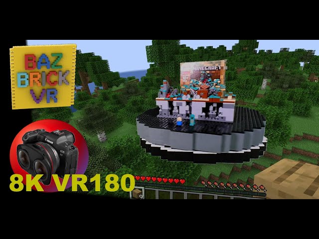 8K VR180 Lego Review 21102 Minecraft Micro World The Forest 3D BazBrickVR S01E33