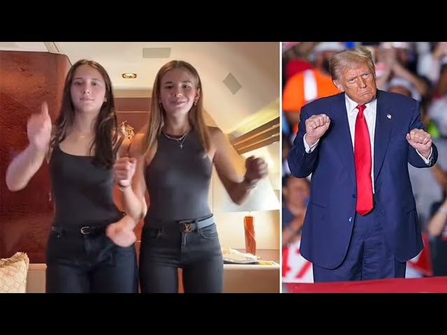 Watch Donald Trump’s granddaughter Kai, 17, imitate his ‘YMCA’ dance on private jet