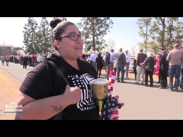 WATCH: Bakersfield residents react to President Donald Trump's visit