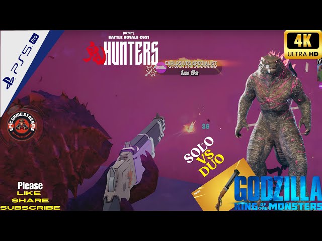 Fortnite Chapter 6: EPIC Battle Showdown for Victory Royale with Godzilla 👑 | PS5 Pro