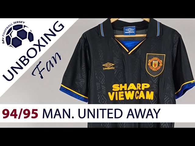 Manchester United Away Retro Jersey 94/95 Cantona (JJSport) Fan Version Unboxing Review