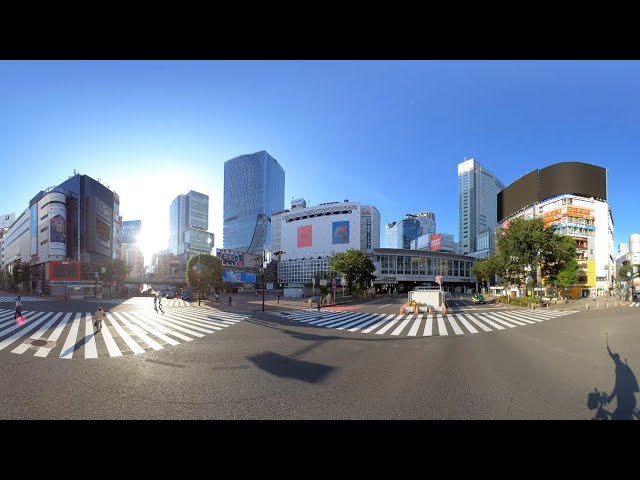 渋谷駅周辺 360度VR動画 | 360 VR video of Shibuya on a summer morning