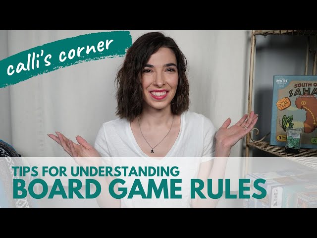 Tips for Understanding Board Game Rules