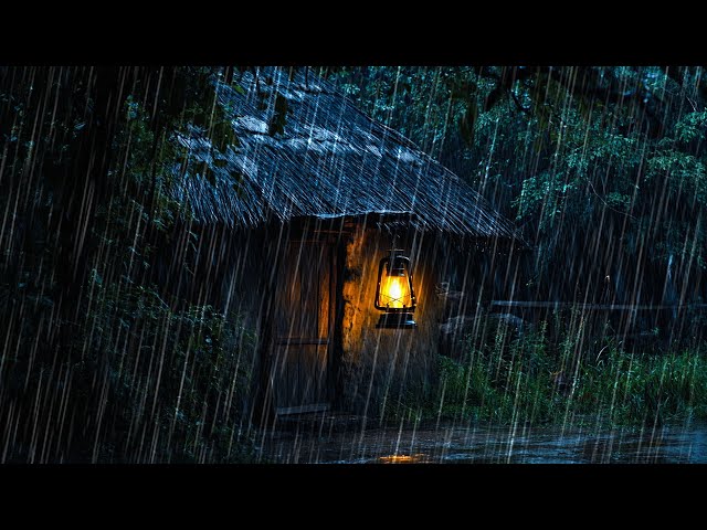 Lluvia En El Techo Relajante Para Dormir, Música De Lluvia Para Dormir Pantalla Negra