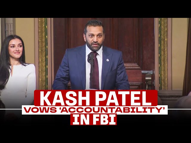 Kash Patel delivers first speech after confirmation as FBI Chief | Pam Bondi | Donald Trump