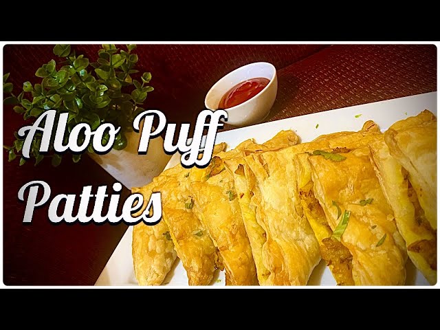 Aloo puff patties | How to make bakery style potato 🥔 puff patties at home | Vegan recipes