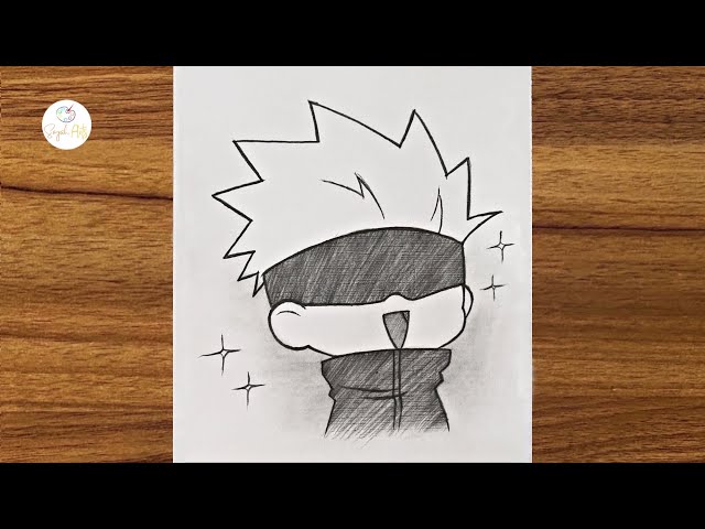 How to draw kid Gojo Satoru | Easy Gojo drawing for beginners | Best Anime drawing easy step by step