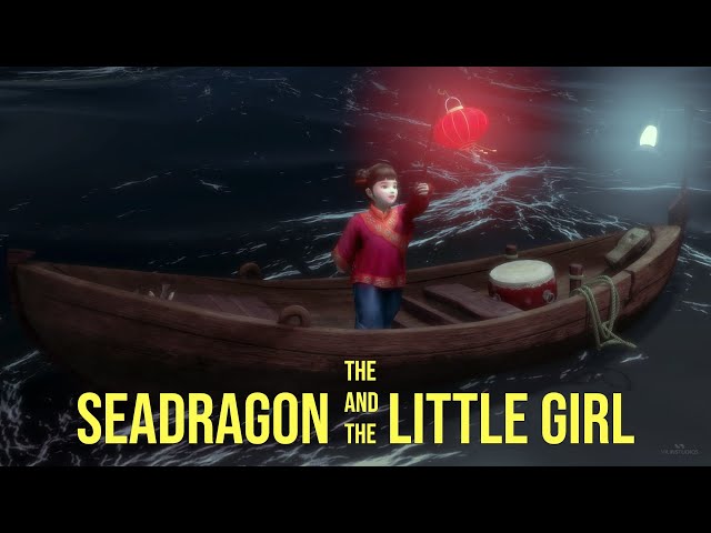 The Seadragon and the little girl [ Renderhub Contest ] - Vilin Artwork