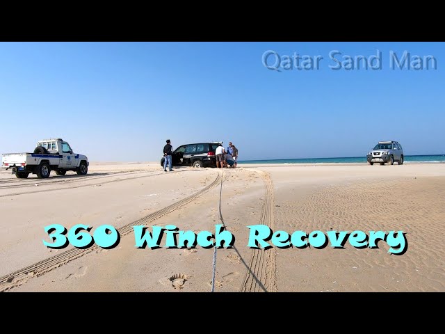 #360Degree #Winch recovery of a #Toyota #Landcruiser on the #Beach at #Sealine #Qatar #InlandSea