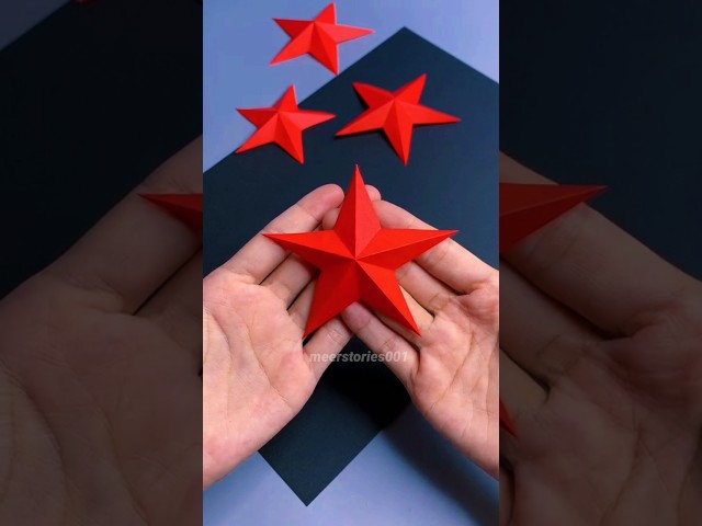 Creative paper Star DIY Idea ⭐ #diy #diyideas #craft